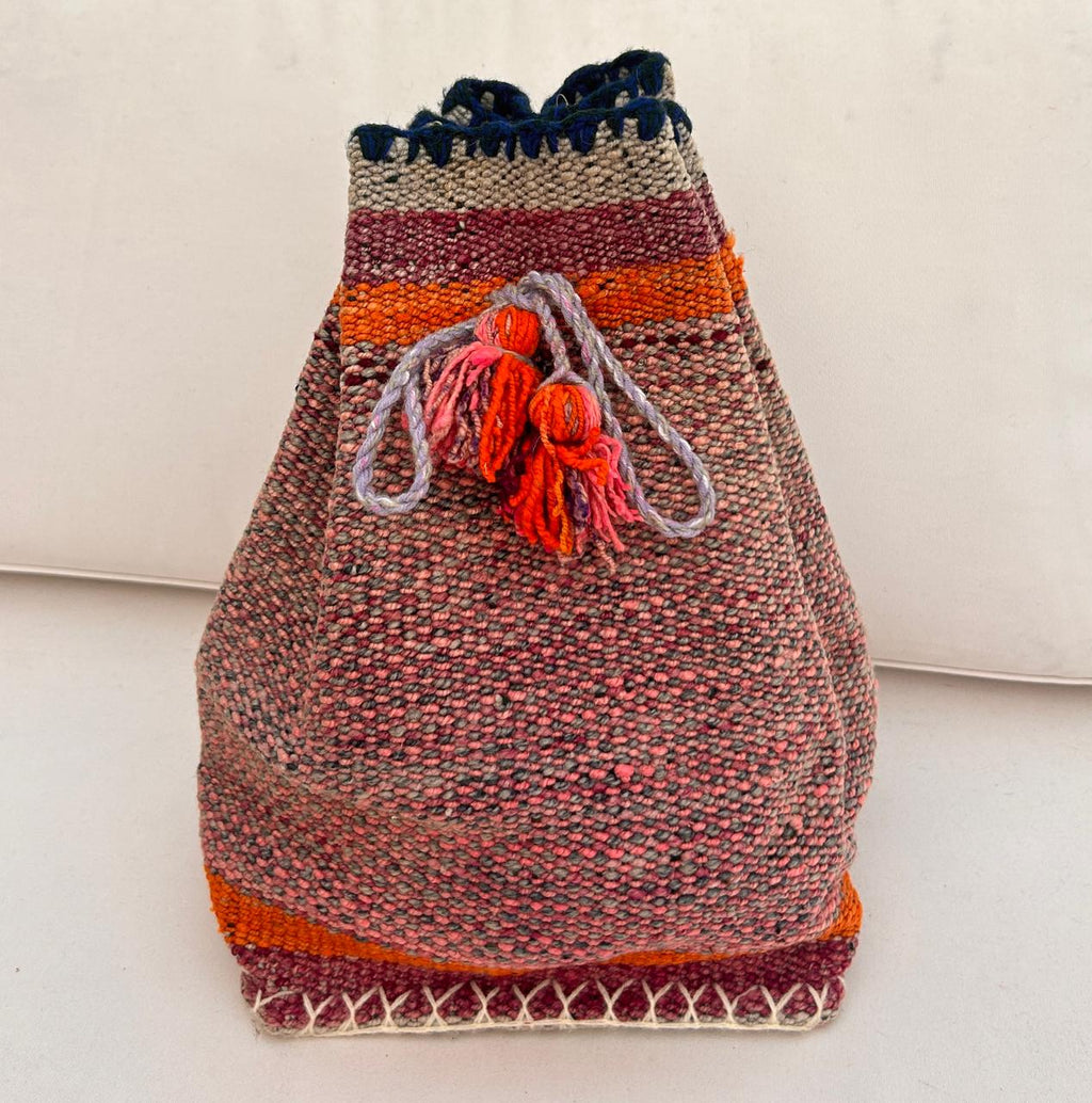 Small purple handbag