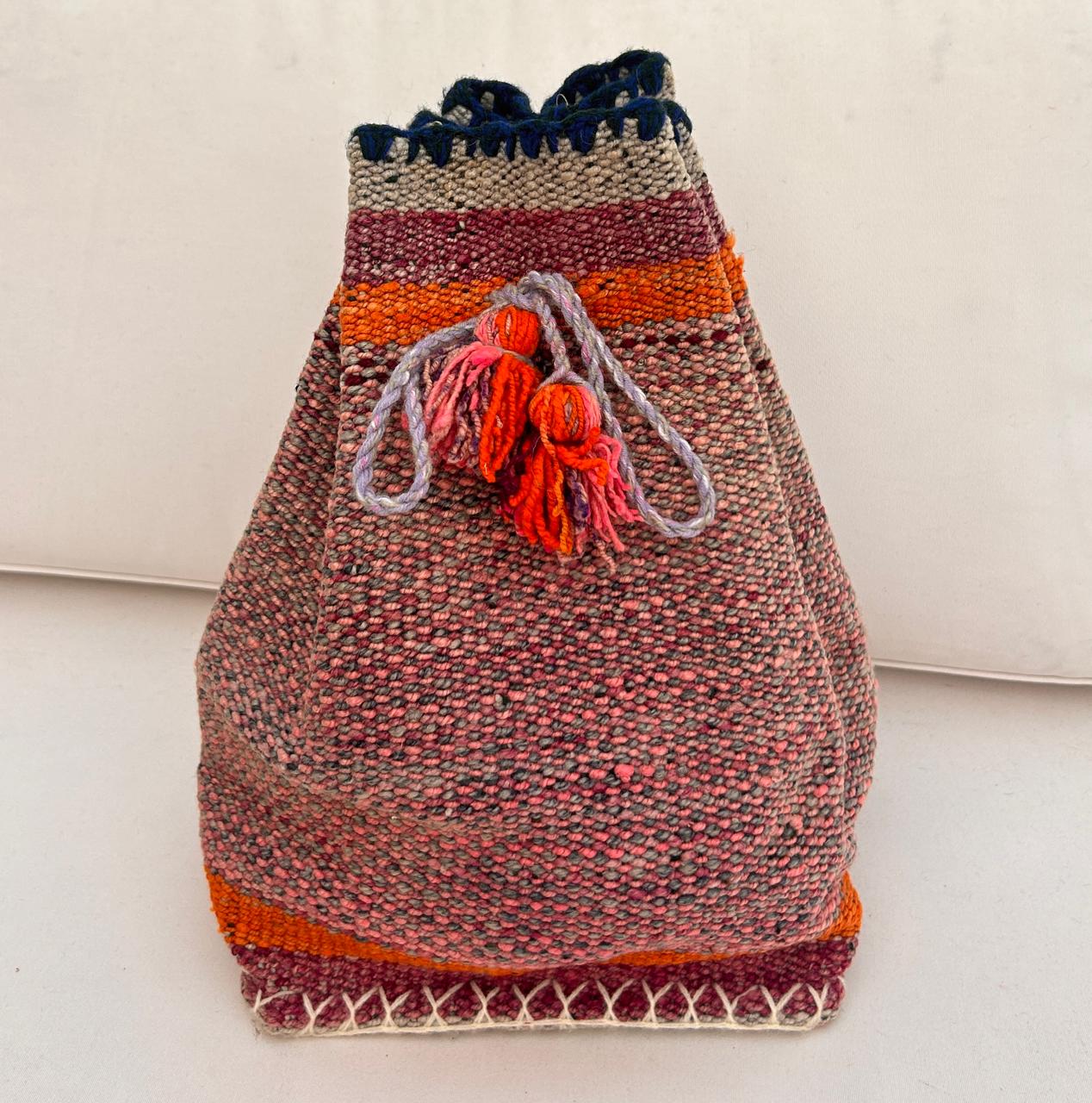 Small purple handbag