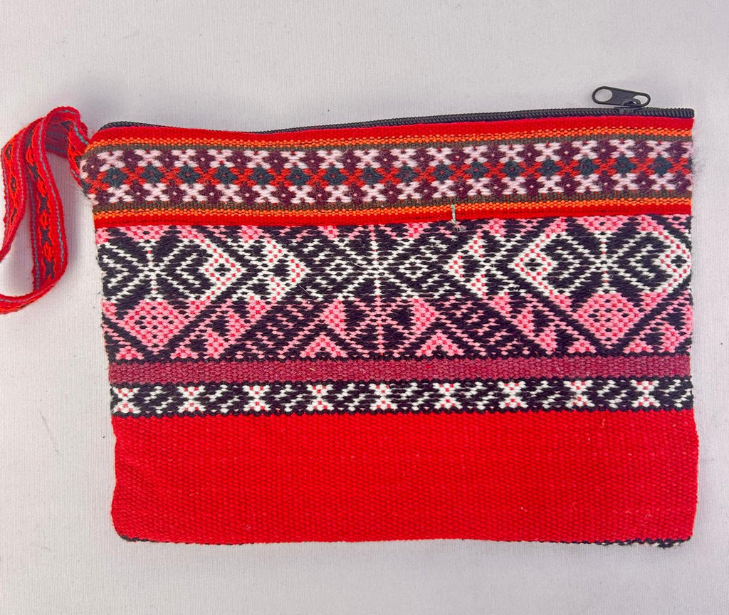 Red Woven Pencil Case